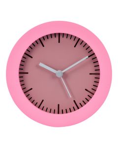 Reloj pared redondo liso rosado