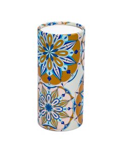Pañuelo facial con cilindro estampado mandalas multicolor
