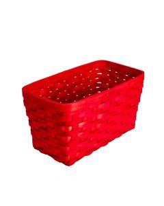 Canasta navideña de bambú