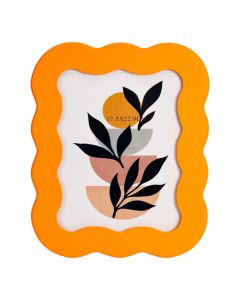 Portaretraro madera 17.5x22.9cm naranja