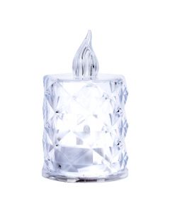 Candela con luz led transparente
