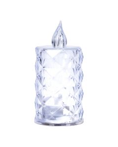 Candela con luz led transparente