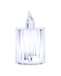 Candela con luz led transparente