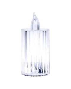 Candela con luz led transparente