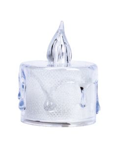 Candela con luz led transparente