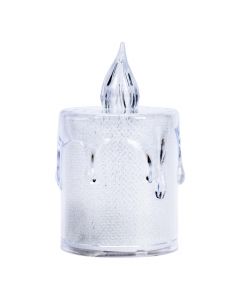 Candela con luz led transparente