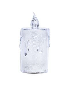 Candela con luz led transparente