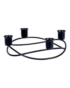 Candelabro metálico negro