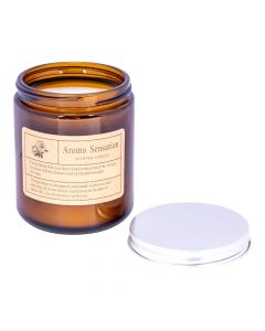 Candela aromática con frasco vidrio