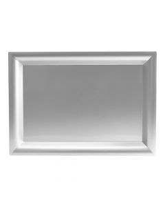 Bandeja navideña plateada