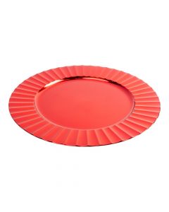 Porta plato navideño rojo