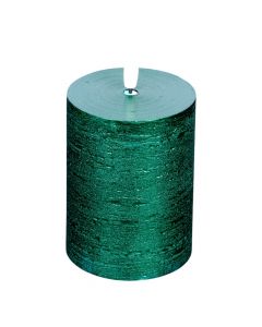 Vela decorativa verde textura