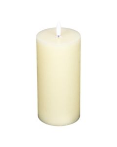 Vela decorativa blanca