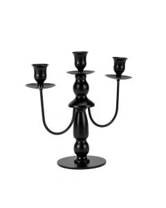 Candelabro metálico negro