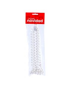 Guirnalda blanca navideña