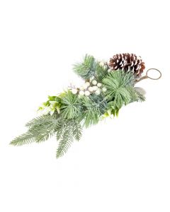 Adorno navideño con frutos 50cm multicolor