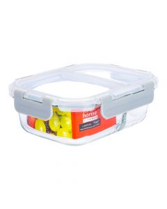 Recipiente vidrio con tapa división 580ml