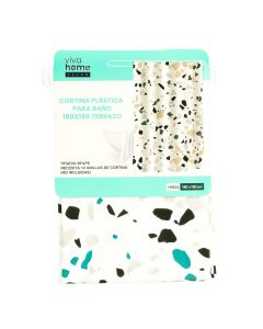 Cortina para baño multicolor