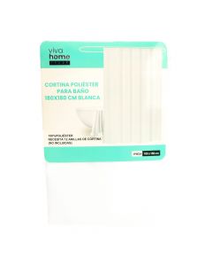 Cortina para baño blanco