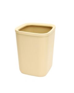 Papelero plástico cuadrado beige