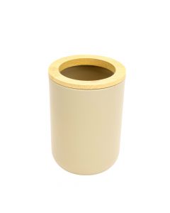 Portacepillo dientes bambú beige