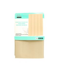 Cortina para baño beige