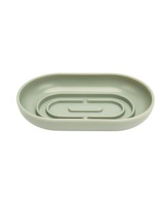 Jabonera ovalada gris