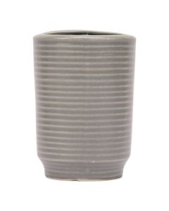 Portacepillo porcelana gris