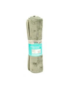 Alfombra para baño afelpada gris