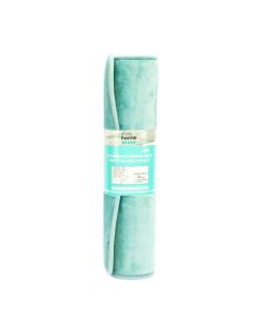 Alfombra para baño afelpada con relieve celeste