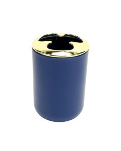 Portacepillo liso azul
