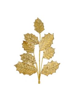 Rama artificial navideña 70cm dorado