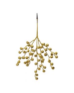 Rama artificial navideña 30cm dorado