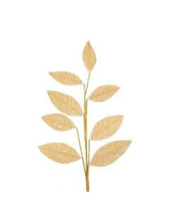 Rama artificial navideña 70cm champagne