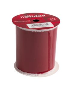 Cinta navideña 10cm rojo y blanco