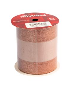 Cinta navideña 10cm rosado