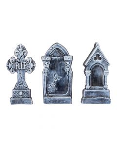 Lápida plástica con relieve