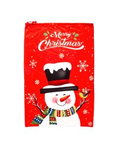 Bolsa muñeco nieve rojo