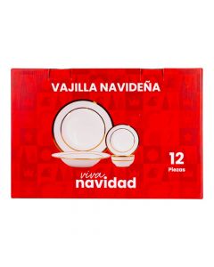Vajilla navideña 12 piezas