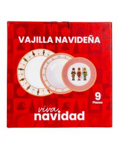 Vajilla navideña cascanueces
