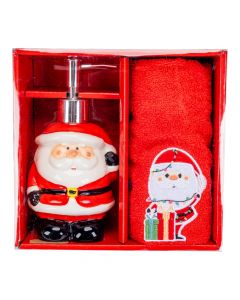 Set de baño cerámico navideño