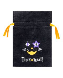 Bolsa tela estampado gato negro