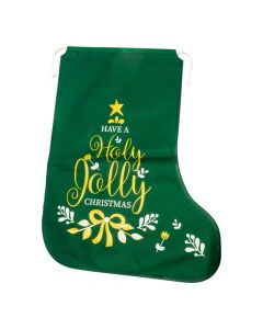 Bolsa navideña verde