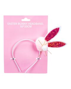 Diadema conejo escarchada