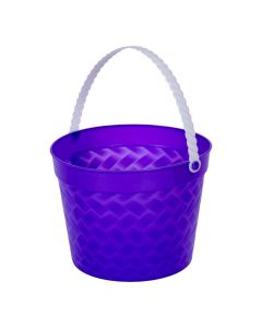 Balde plástico con relieve