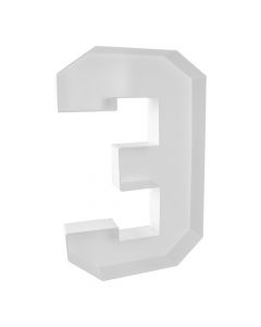 Número plástico para globos