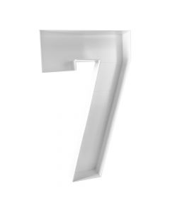 Número plástico blanco