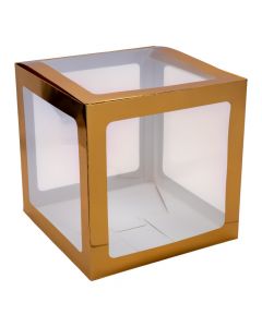 Caja de cartón oro rosa