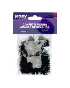 Confetti figura araña 15g negro