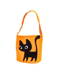 Bolso tela para dulces estampado naranja